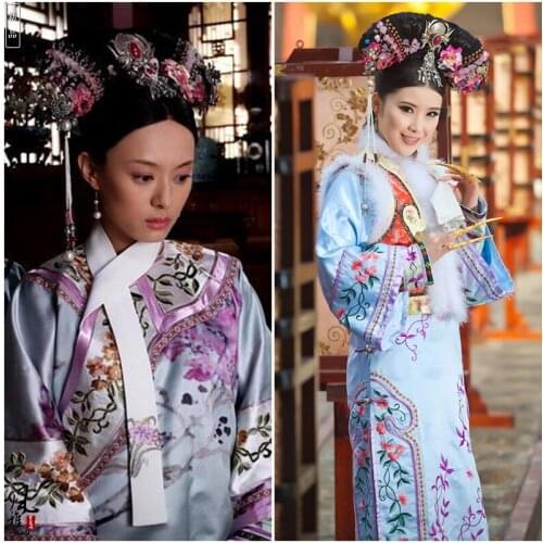 3 Designs SunLi Young ZhenHuan Bright Color Costume TV Play Legend of Zhenhuan Qing Dynasty Princess Costume