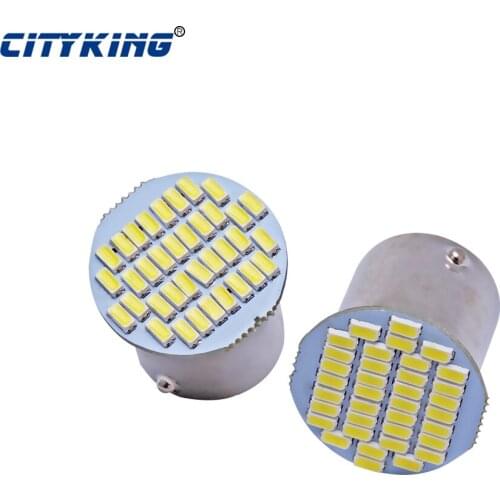 50pcs Wholesale Car led S25 1156 36SMD led BA15S led 3014 Auto Car Turn Lamp Brake Tail Parking Light