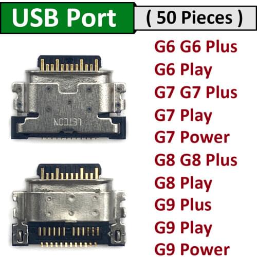 50PCS Micro USB Jack Charging Socket Port Plug Dock Connector For Motorola Moto G5 G5S G5S G6 G7 Plus G8 Power One Zoom Z3