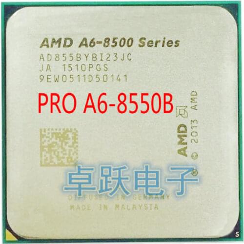 AMD A6-Series PRO A6-8550B A6 8550 8500 3.7 GHz Dual-Core CPU Processor AD855BYBI23JC Socket FM2+ free shipping