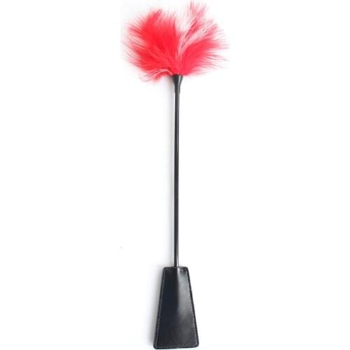 Bdsm Fetish red feather sex whips slave SLUT bitch Spanking Paddle Fetish Whip Flogger Sex Toys For Couples cosplay lover game
