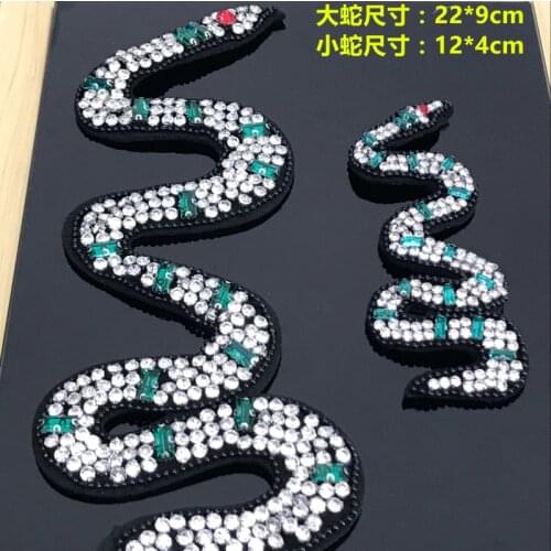 Handmade beads nail diamond snake cloth stickers clothes shoes bag decoration patch decals DIY accessories accessories
