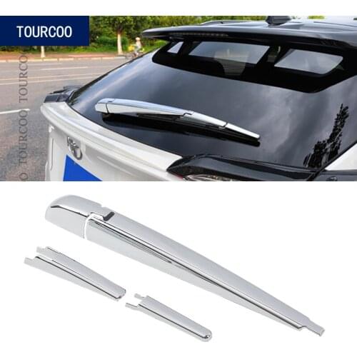 For Toyota C-HR CHR 2016 2017 2018 Rear Windscreen Windshield Wiper Protect Trim Cover ABS Chrome Decoration Sticker Accessories