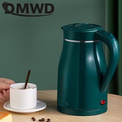 DMWD Stainless Steel Electric Kettle 1.7L Household Quick Heating Hot Water Boil Kettles Auto Power-off Tea Boiler Teapot EU