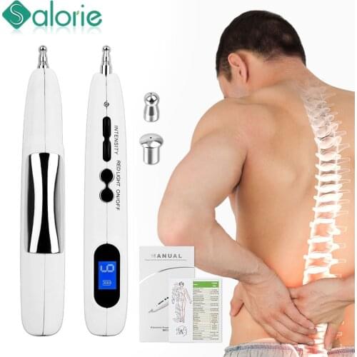 Electronic Meridian Detection Acupuncture Pen 9 Intensities Massage Pen Health Care Therapy Physiotherapy Body Massager