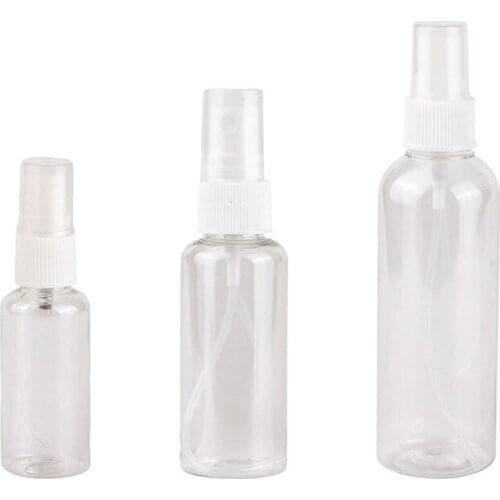 1Pcs Transparent Empty Spray Bottles Plastic Mini Refillable Container Empty Cosmetic Containers 30ml/50ml/100ml