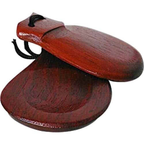 Orff Instruments Durable Wooden Clapper Castanet Hand Percussion Instrument