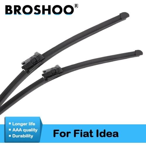 BROSHOO Car Windshield Wiper Blade Natural Rubber For Fiat Idea 2004 2005 2006 2007 2008 2009 2010 2012 2013 Accessories Styling