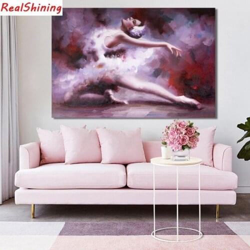 5D Diy Diamond Painting Cross Stitch full Square Diamond Embroidery Ballet girl picture for room Decor H2322