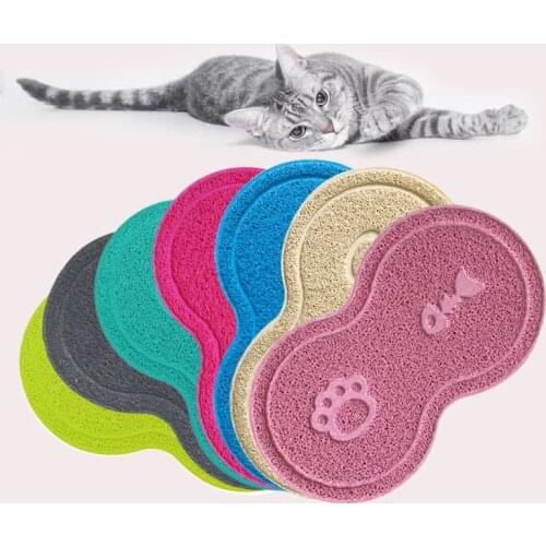 Pet Placemat Dog Puppy Cat Feeding Mat Pad Cute PVC Bed Dish Bowl Food Wipe Clean Colorful Water Feed Placemat BW612