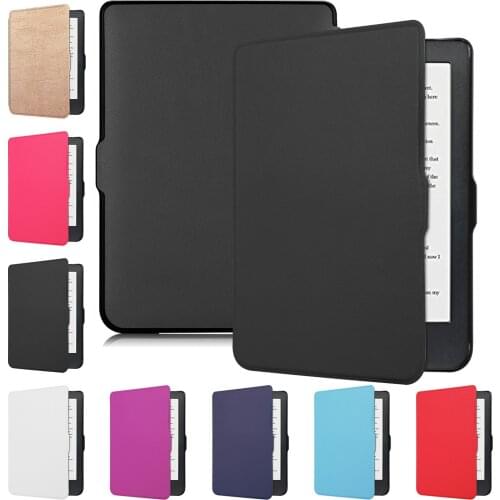 Leather Case For Kobo Clara- HD Tablet Cover Shockproof Protective Shell Slim Solid color Tablet Case Cover IN Stock