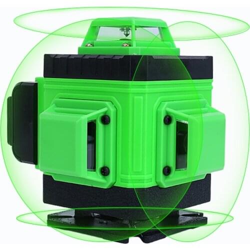 Optical Instrument 16 Lines 360 Vertical & Horizontal Laser Level Self-Leveling Lithium battery 532nm Wavelength Laser Levels