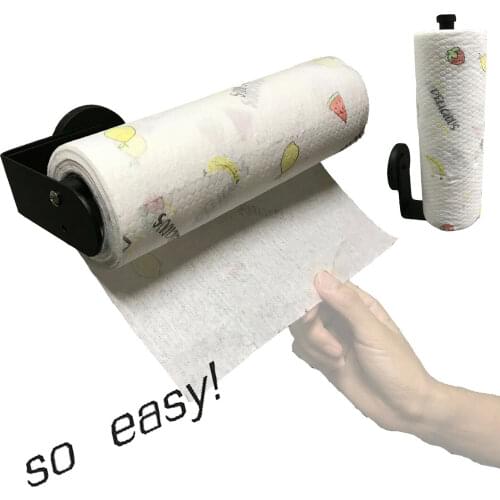 Flash Sale! Kitchen Organiser Rack Fridge Magnetic Paper Towel Holder Hanger