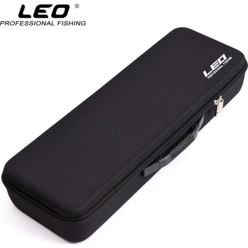 Leo Fishing Bag Shockproof Fishing Tackle Storage Box 54cm Hard Case Line Lure Carrier Sponge EVA Multipurpose Outdoor Handbag