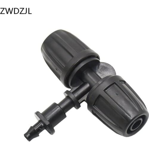 Garden hose tee 8/11 to the 4/7 hose connector irrigation Detachable 3 way connector 3/8 to 1/4"garden splitter 4pcs