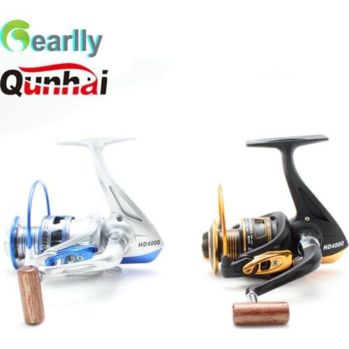 Super thin body Gearlly Brand Qunhai fishing reel HD2000A-5000A series 5.1:1 11+1BB spinning reel pesca