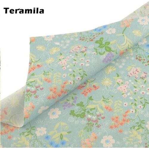 Teramila 100% Cotton Fabric Meters Flowers Telas Algodon Ankara Fabric DIY Tissus Dress Patchwork Quilts Beedsheet Cushion Baby