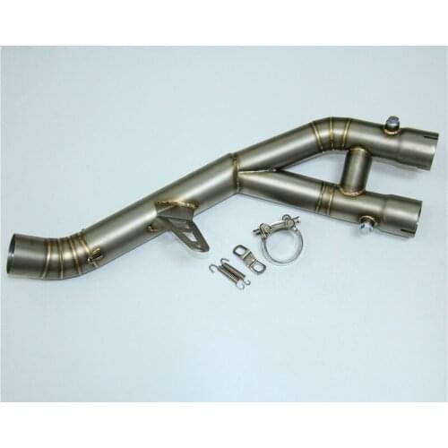 Yolinson Motorcycle Exhaust Middle Pipe for 2015/2016 R1 Titanium Alloy Modified Exhaust Pipe R1 Middle Pipe