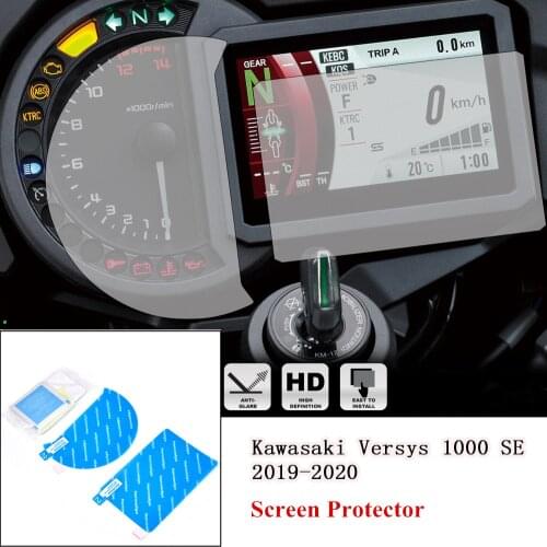 Motorcycle Cluster Scratch Screen Protection Speedo Dashboard Film Protector For 2019 2020 Kawasaki Versys 1000 KLZ1000 SE Clear