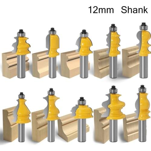 1pc 12mm Shank Architectural Molding Router Bit Line Knife Wood Milling Tenon Cutter Woodworking Tools