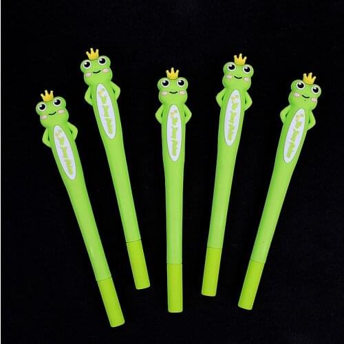 1 Pcs Lytwtws Cute Kawaii Cartoon Creative Frog Prince Office School Gel Pen Sweet Pretty Funny Stationery Lovely Pens