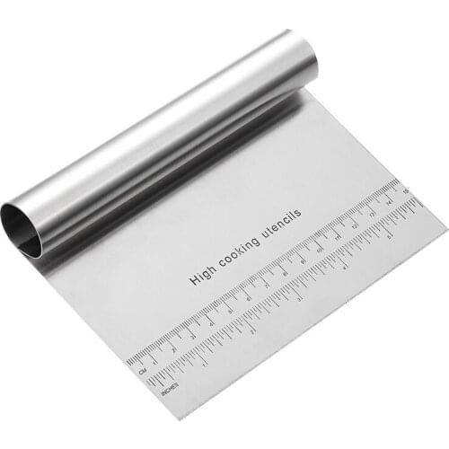 1Pcs Stainless Steel Dough Cutter Pastry Spatulas Pizza Scraper Fondant Cake Decoration Tools Kitchen Accessories Baking Cutters