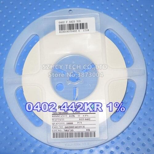 10000Pcs 0402 442KR 1% 040200F4423ICE New and origianl
