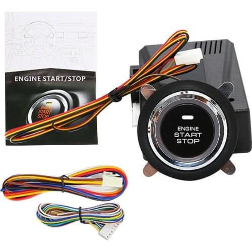 DC12V Car Engine Button Durable Portable Engine Start Stop Push Button Auto Ignition Starter for Improving Driving Safety