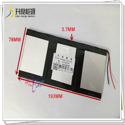3719378 3.7V 9000mAH 4080190 polymer lithium ion / Li-ion battery for tablet pc,power bank 3580190