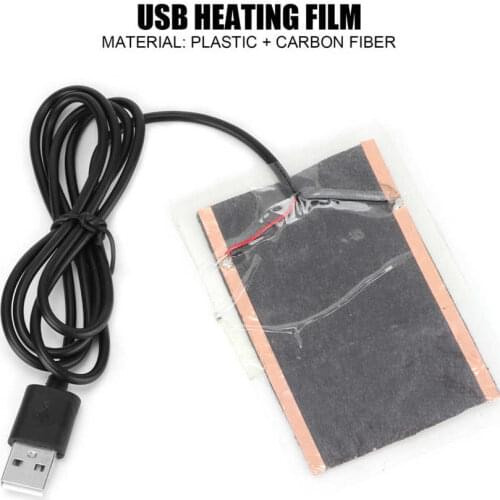 5W Reptiles Heat Mat USB Heating Film Carbon Fiber Bending Resistant Heater for Reptiles Supplies