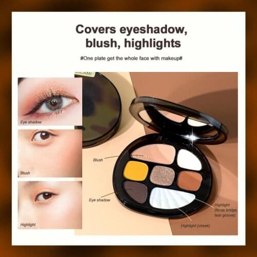 8 Colors/Set Eye Shadow Palette Glitter Powder Blush High Light Eye Shadow Long Lasting Waterproof Sweatproof Eye Makeup TSLM1