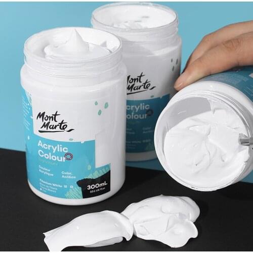 White Color Acrylic Paints For Clothing Nail Wall Drawing Professional Acrylic Painting For Kids Waterproof Art Supplies