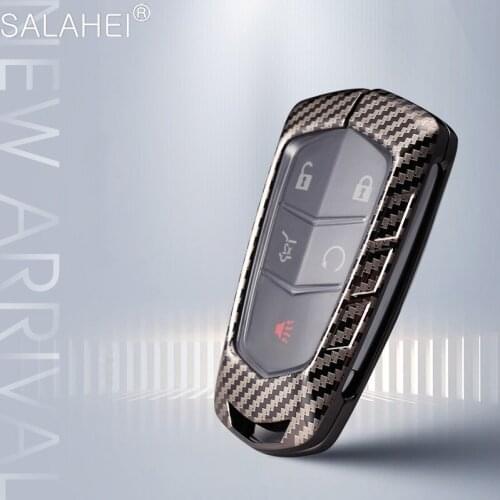 Zinc alloy+TPU Car Key Cover Case Protective For Cadillac Escalade CTS XTS ATS ATS-L XLS SRX 2015 4/5/3 Button 28T CTS-V XT5 CT6