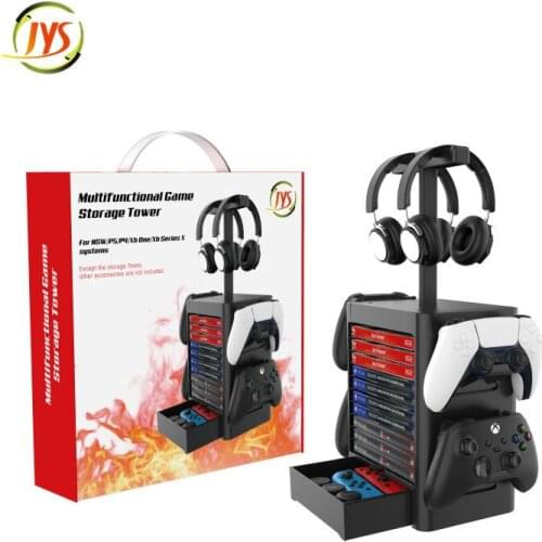 Bevigac for PS5 PS4 Nintend Switch Console Accessories Case Storage Stand Nintendoswitch Game CD Disc Controller Holder Tower