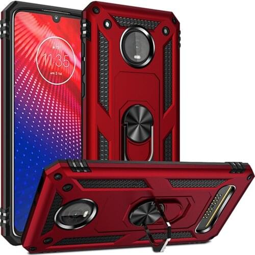 For Motorola moto Z4 Case Cover Armor Rugged Military Car Holder Ring Case for Motorola MotoZ4 Moto Z4 PLAY