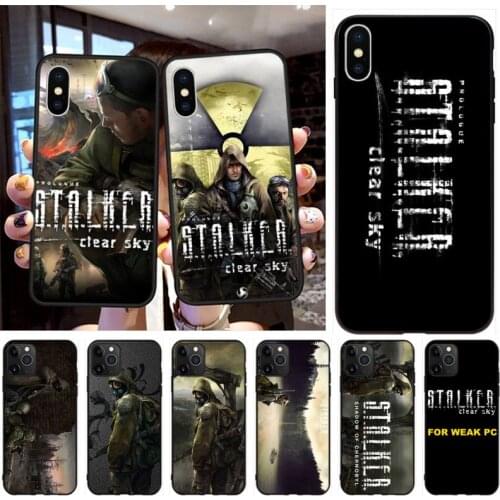 CUTEWANAN stalker clear sky Game Pattern Soft black Phone Case for iPhone 11 pro XS MAX 8 7 6 6S Plus X 5S SE 2020 XR case