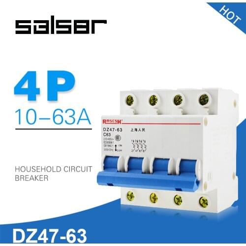 DZ47-63 Atmosphere Switch 1A - 63A Small-sized Mini Circuit Breaker Household Switch Chopper C45 Type MCB