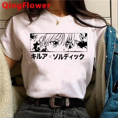 Hunter x Hunter Killua Zoldyck Kurapika Hisoka summer top women streetwear tumblr harajuku tshirt plus size