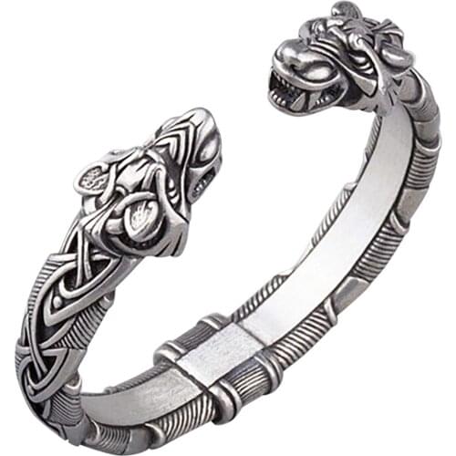 2021 Hot Sale Pirate Bracelet Wolf Head BanglesPirate Bracelet Wolf Head Bangles Fashion Mens Accessories Bangles Fast Ship