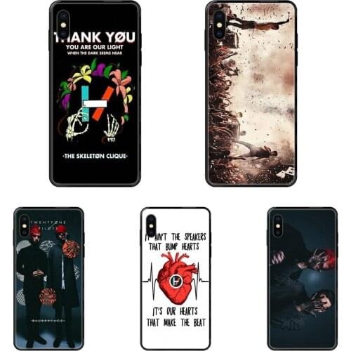 Music Band 21 Twenty One Pilots Fundas Stores For Galaxy S5 S6 S7 S8 S9 S10 S10e S20 edge Lite Plus Ultra Black Soft TPU Phone