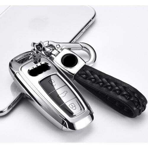 2020 New PC+TPU Key Case Cover for Car For Audi A6L A7 A8 Q8 E-tron C8 D5 2019 Auto Remote Smart Protection Shell Accessories