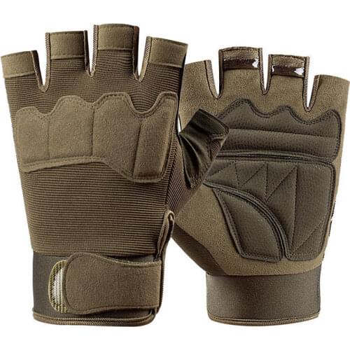 Half Finger Fitness Gloves Men Tactical Gloves Anti-Slip Outdoor Bicycle Riding Glove Unisex Sports Gloves Fighting Glove