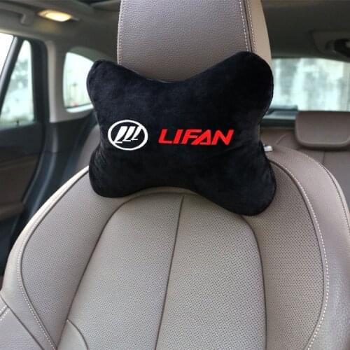 1pcs brand new arrival car neck pillows both side single headrest fit for lifan solano x60 x50 car styling