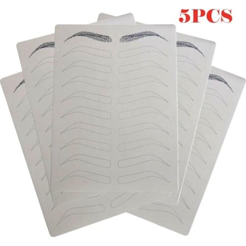 5 Microblading Supplies Permanent Makeup Eyebrow Tattoo Practice Skin Eyebrow Cosmetic Training No Ink Needed 03