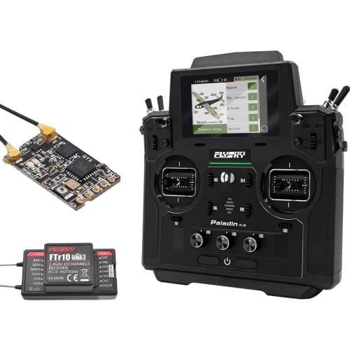 Flysky Paladin PL18 2.4G 18CH Radio Transmitter with FS-FTr10 FTr16S Receiver HVGA 3.5 Inch TFT Touching Screen for RC FPV Drone