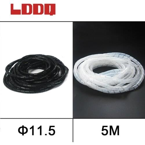 Inner diameter 11.5mm spiral cable sleeve 5m spiral wires cable spiral wrapping band LDDQ