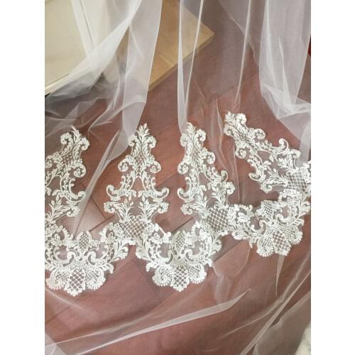 Ivory Bridal Dresses Lace Boarder Trim DIY Veil Trim Hat And Wedding Dress 10 Yards