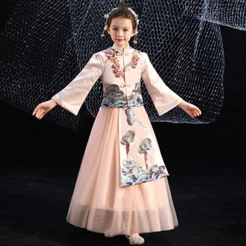 Birthday Party Costumes Children Clothing Tutu Dress For Girls Dresses Kids Clothes Wedding vestido chino Flower Girl Dress