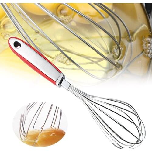 Stainless Steel Manual Eggs Whisks 12 inch Kitchen Whisks with for Cooking, Blending, Whisking, Beating and Stirring
