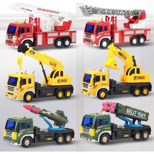 Return inertia engineering vehicle toy baby fire rescue vehicle large simulation child boy excavator